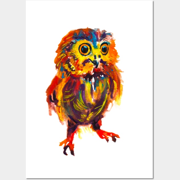 Cute Colorful Owl Wall Art by beaugeste2280@yahoo.com